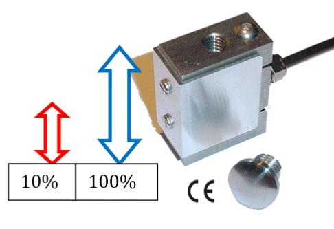 Force transducer with double range of measurement :CDEM-051